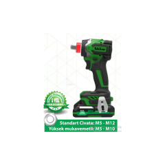 HAIS PRO RB-DB2108 W 21V Kömürsüz Profesyonel Şarjlı Darbeli Vidalama Çift Akülü