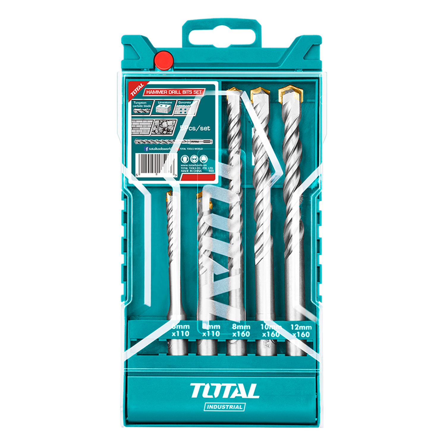 Total SDS Plus 5 li Matkap Ucu Seti TAC190501