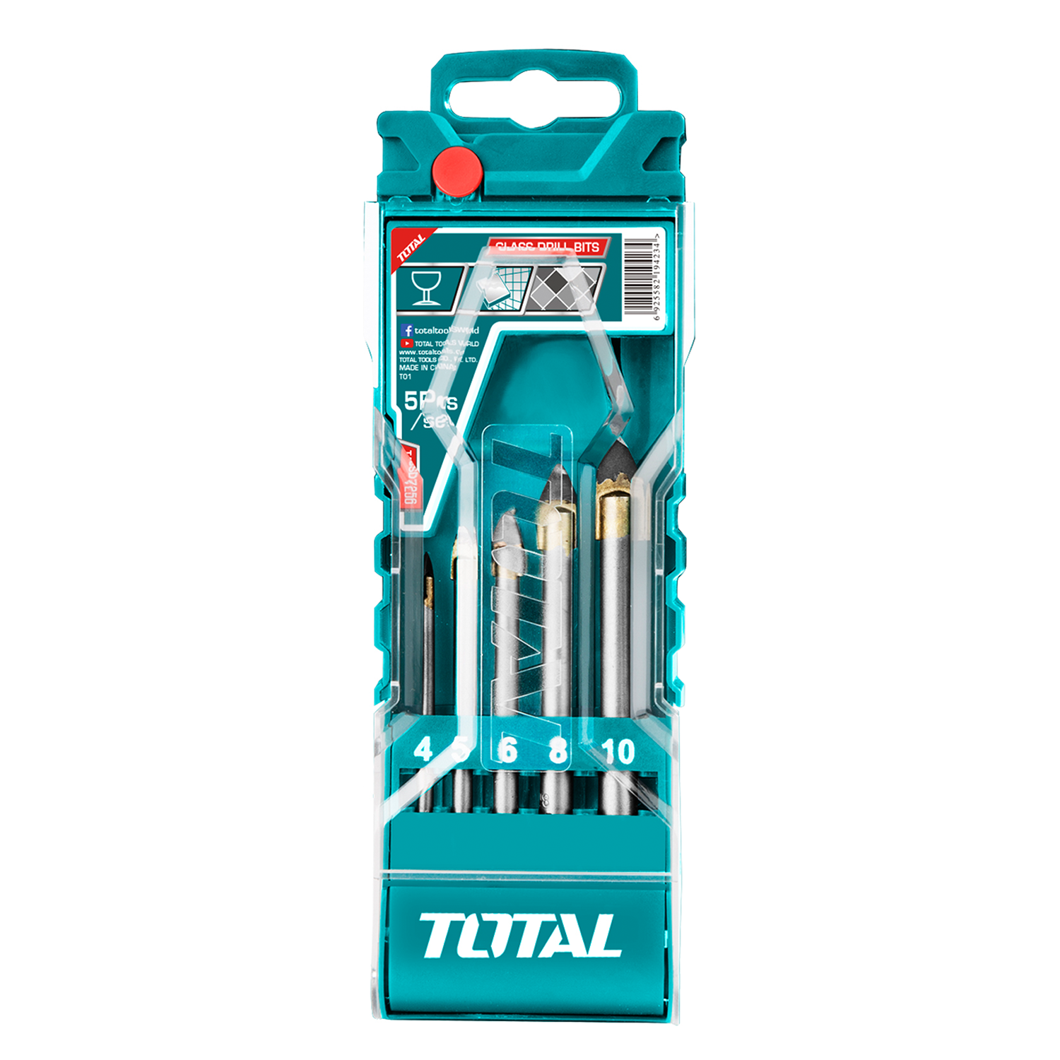 Total 5 li Cam Matkap Ucu Seti TACSD7256