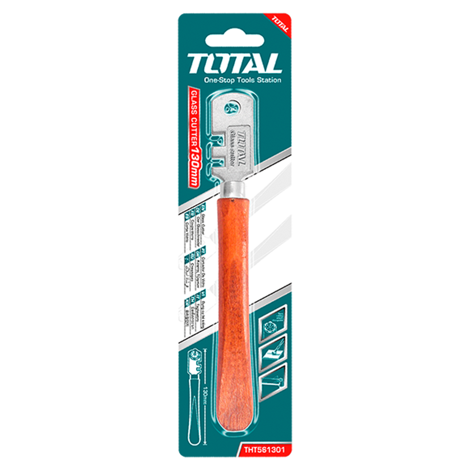 TOTAL Cam Kesme Aleti THT561301 | Hassas ve Temiz Cam Kesim Aparatı