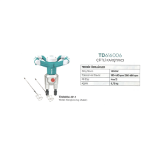 TOTAL TD616006 1800W Profesyonel Çift Uçlu Çiftli Karıştırıcı