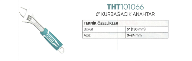 Total 6'' Kurbağacık Anahtar THT101066