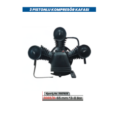 KULETAŞ 3065/8-65mm 3 Pistonlu 3-8 Bar Kompresör Kafası (Pompa Ünitesi)