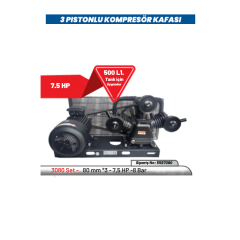 KULETAŞ 3080 Set 80mm*3 7,5 HP 8 Bar Sanayi Tipi Kompresör Kafası