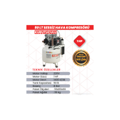 Kuletas 50 LT Kurutuculu Hava Kompresörü | 1 HP