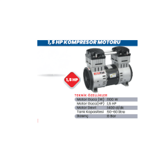KULETAŞ 1,5 HP Sessiz Kompresör Motoru