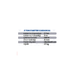 SHUN Caraskal 3 Ton 5 Metre Yüksek Kapasite