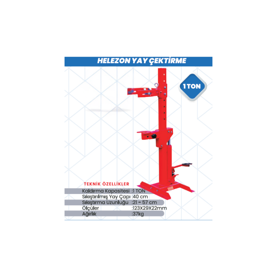 Helezon Yay Çektirme 1 Ton – Amortisör