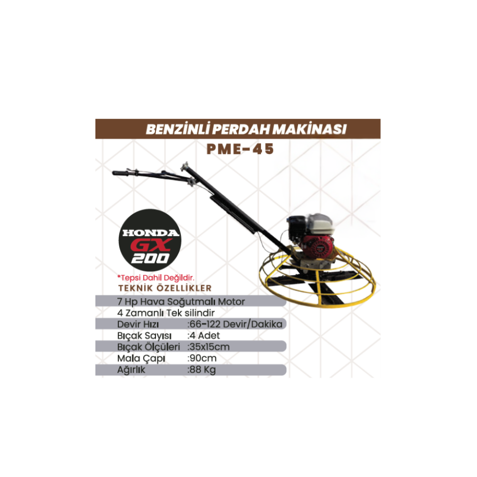 DECO-FLEX PME-45 Benzinli Perdah Makinası