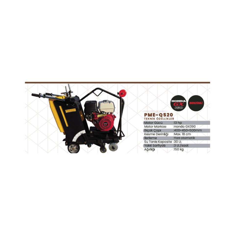 DECO-FLEX PME-Q520 Asfalt Kesme 18 cm Honda